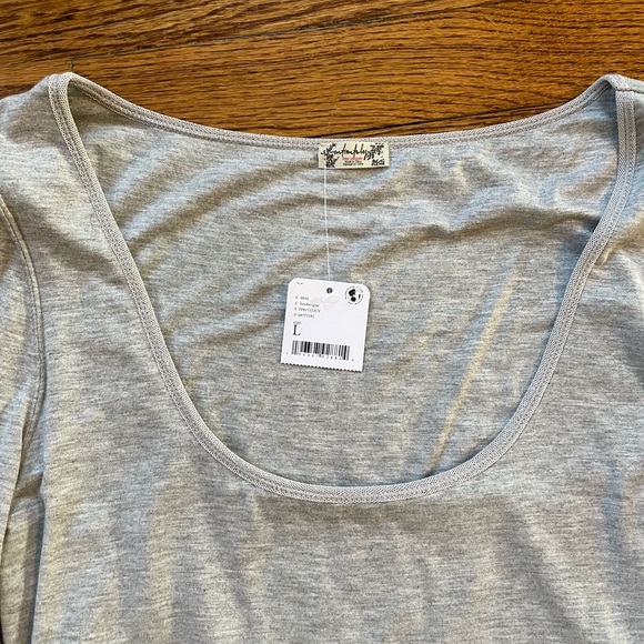 NWT free people Settle In Scoop Neck Bodysuit - Picture 9 of 9